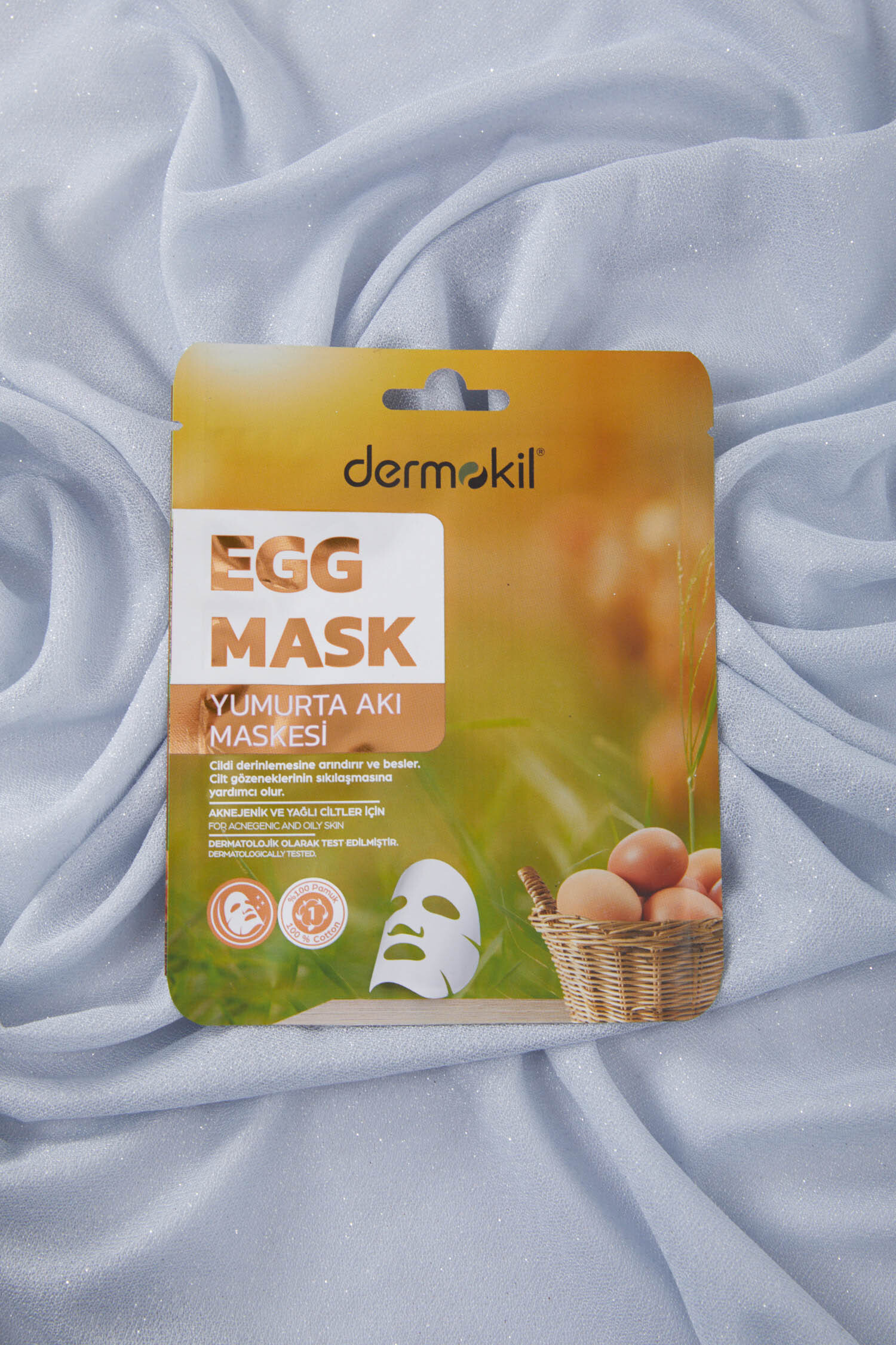 Renksiz DERMOKIL 20 G YUMURTA AKI KAGIT MASKE - 28456-RENKSIZ