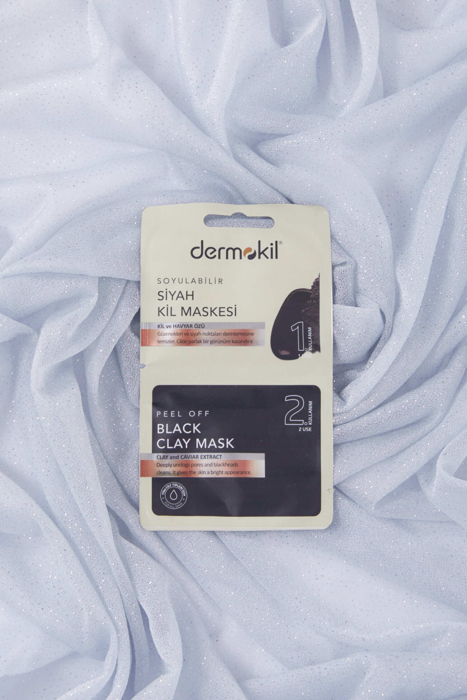 Renksiz DERMOKIL 7,5*2 ML SOYULABILIR SIYAH MASKE - 28438-RENKSIZ