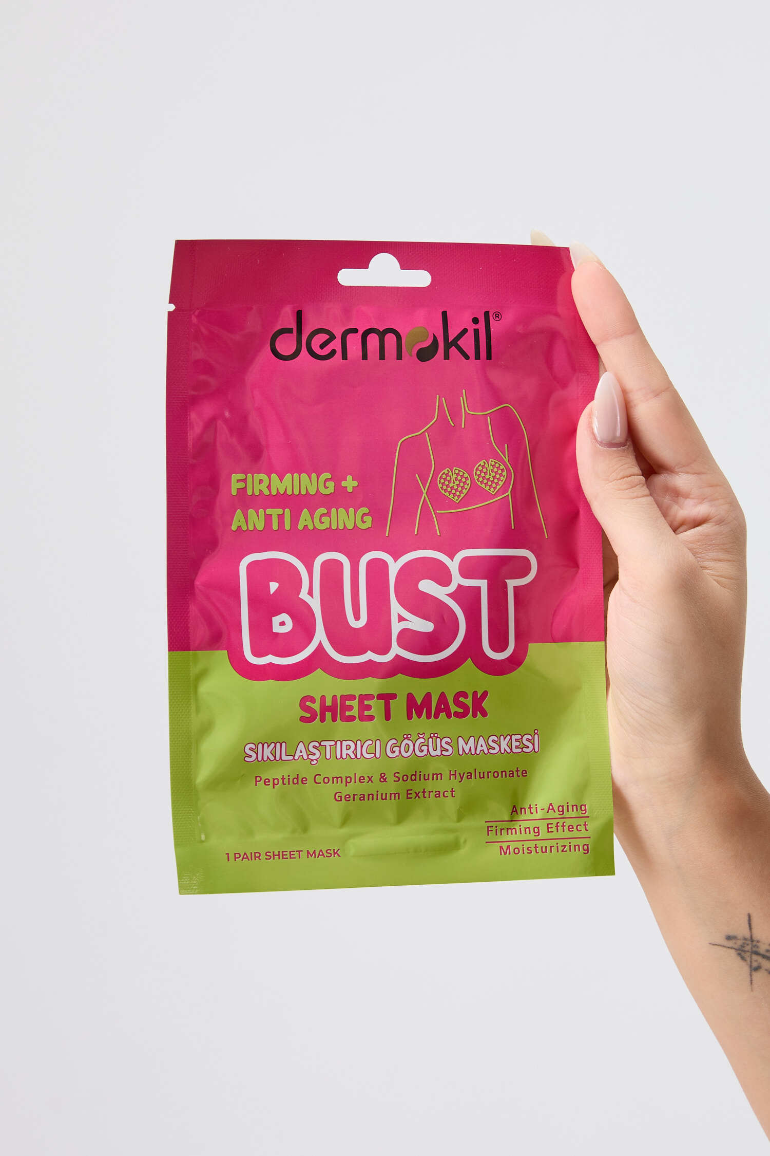 Renksiz DERMOKİL Göğüs (Bust) Maske 15 ml - 28442-RENKSIZ