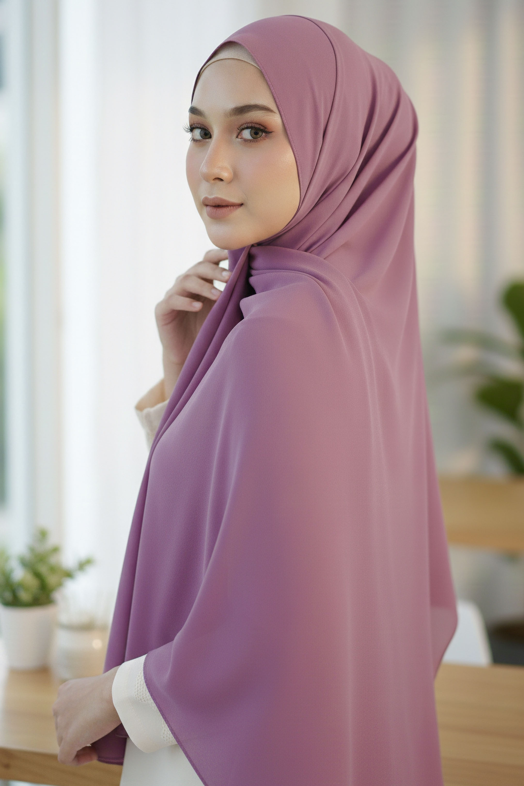 Şal  - 28043-ACIK-LILA