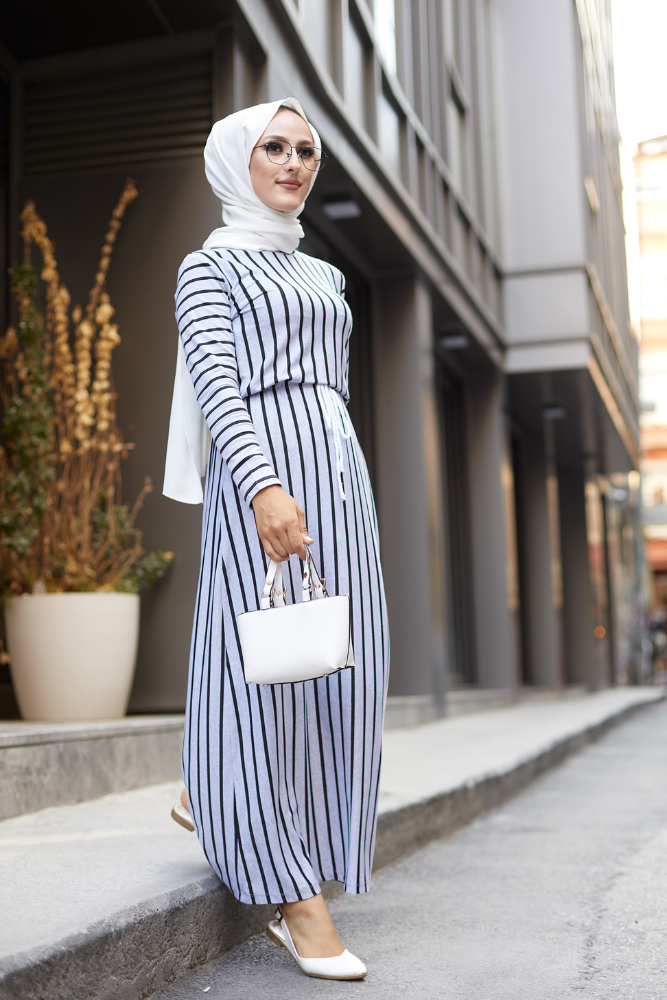 Striped Dress Grey - 5273 Buy with best price