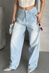 Taş Bıyık Baggy Kot Pantolon - 27270 - TOFİSA (1)