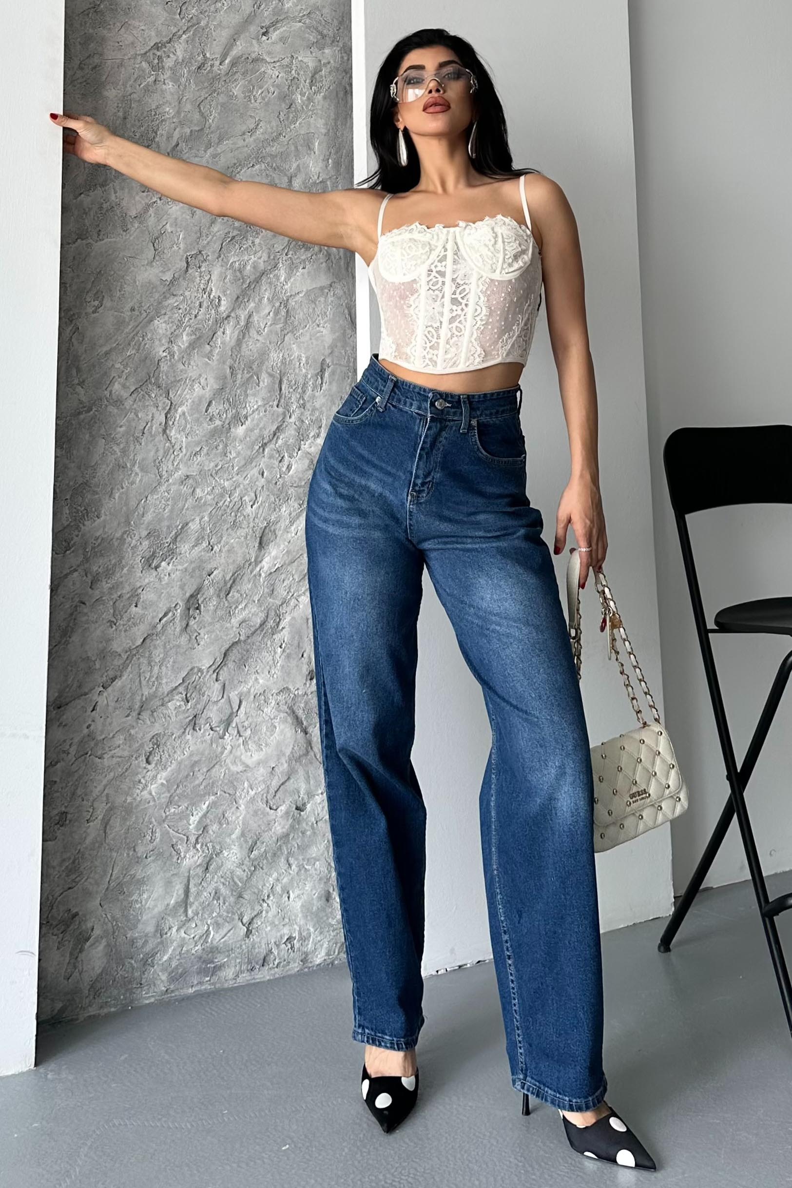 Taş Bıyık Baggy Kot Pantolon  - 27270