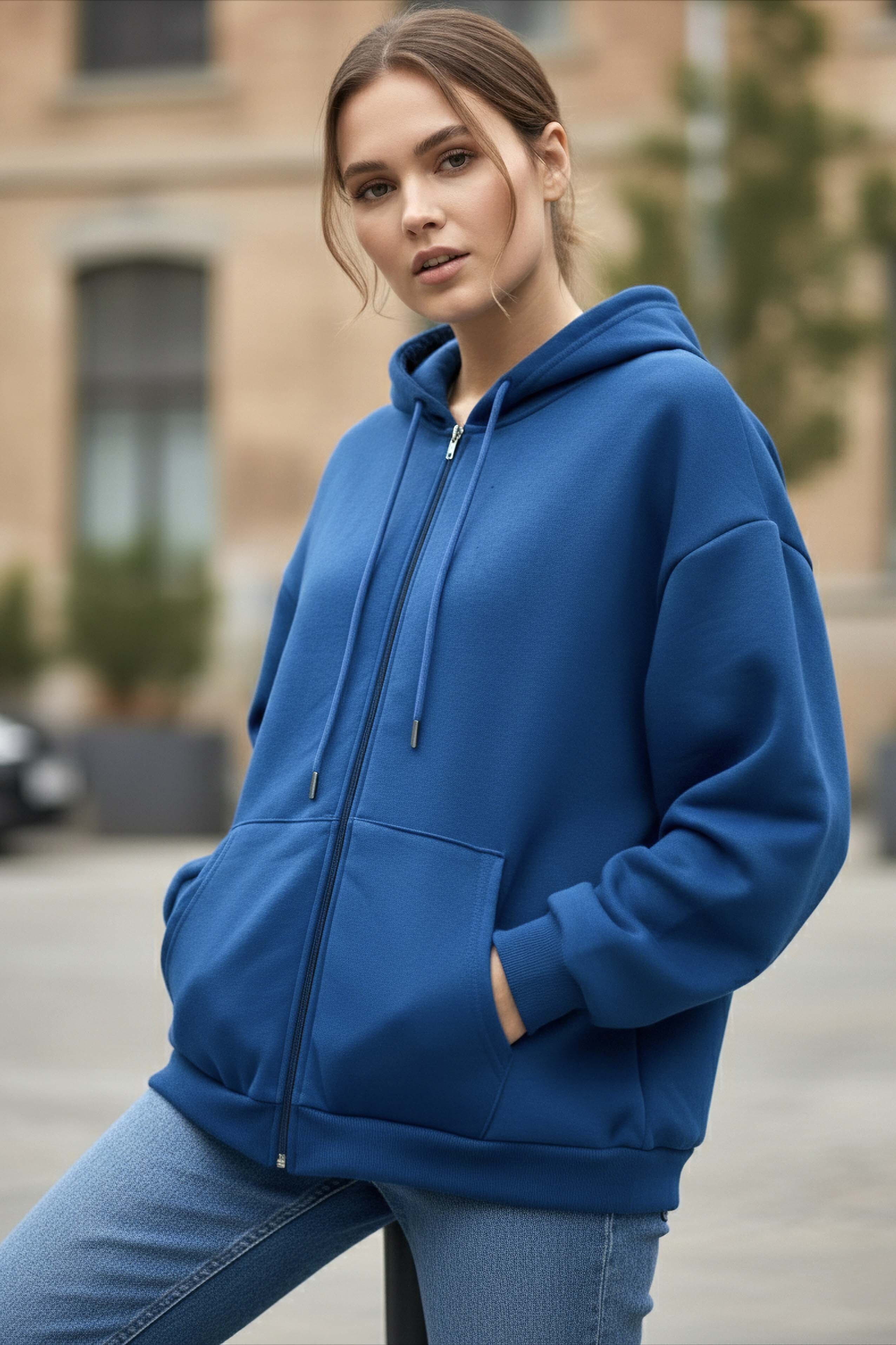 Üç İplik Şardonlu Sweat  - 2059-SAKS