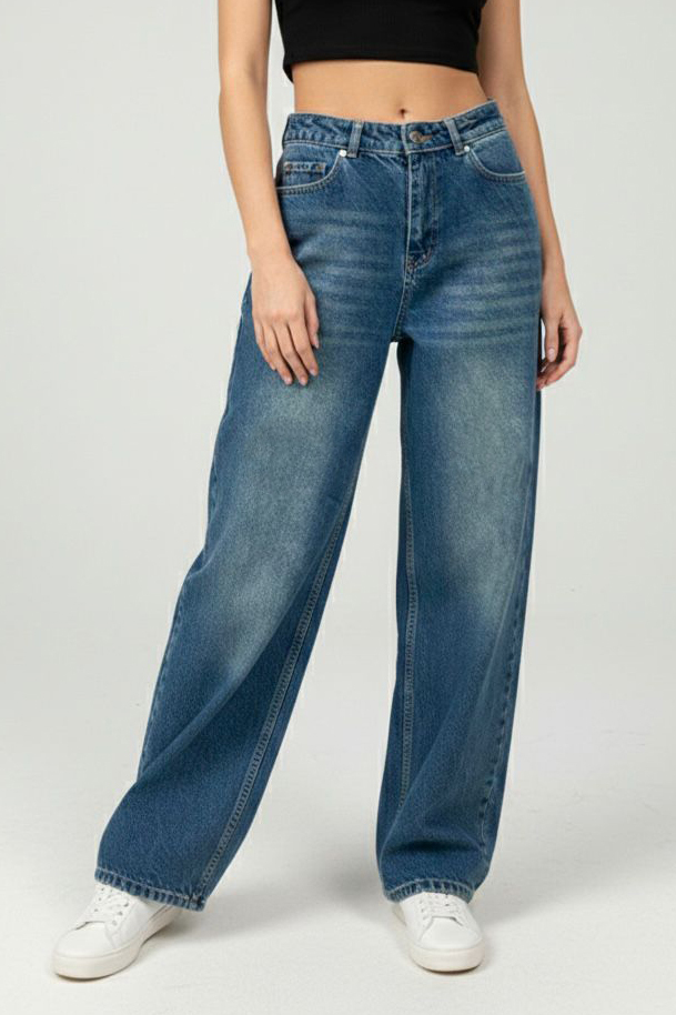 Wide Leg Palazzo Kot Pantolon  - 28278-YESIL