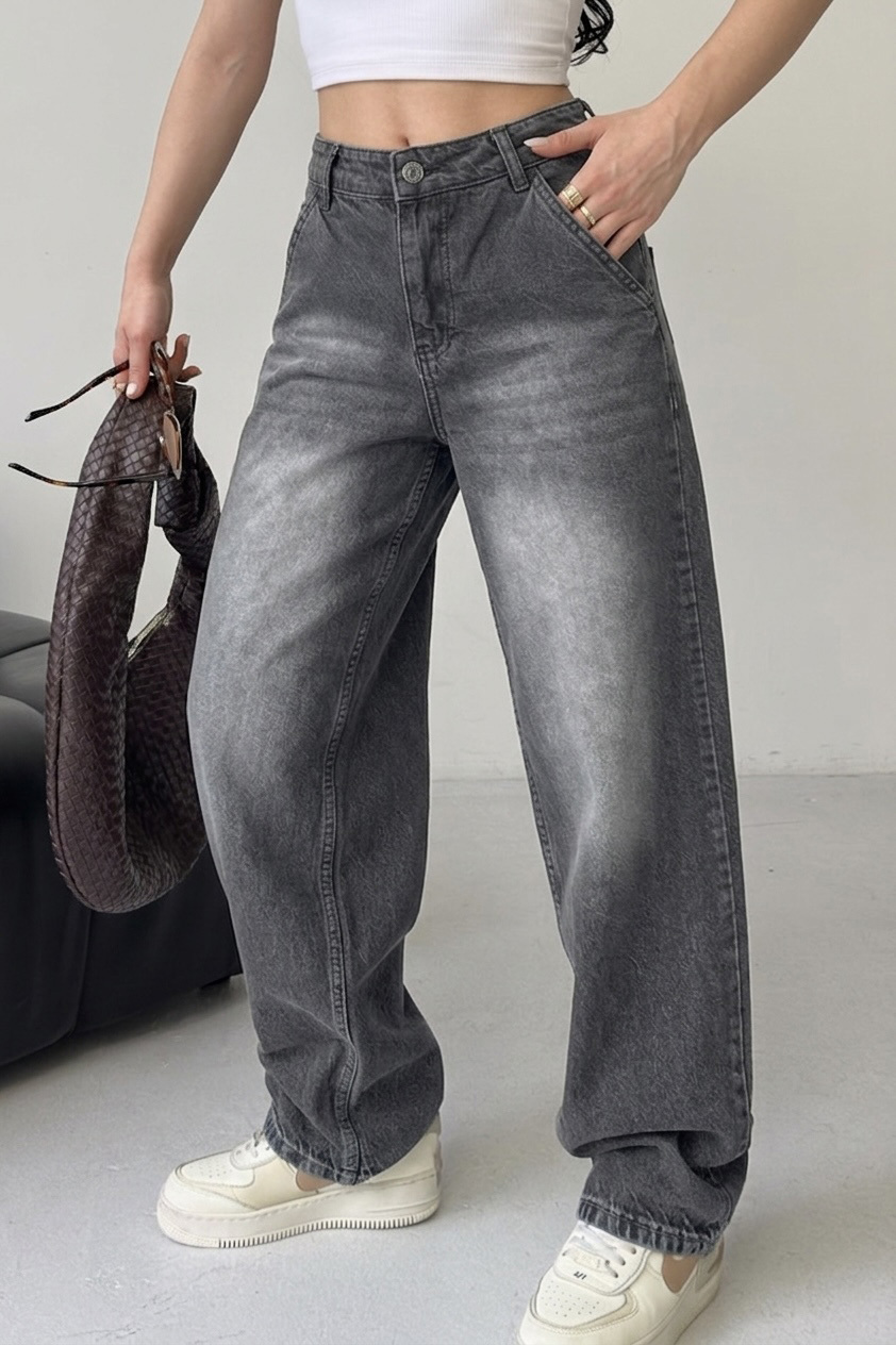 Yan Cep Detaylı Bagygy Pantolon  - 28373-FUME